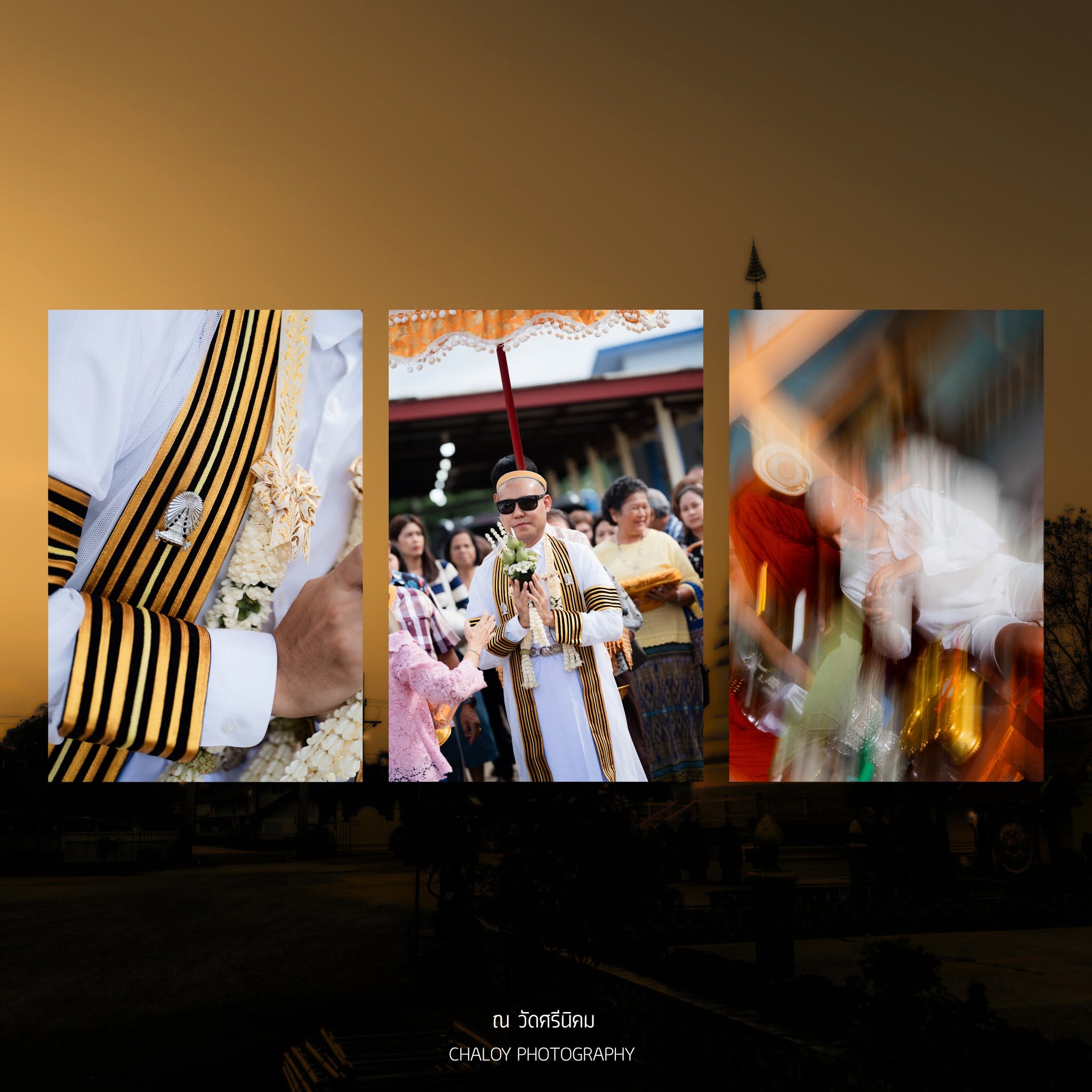 บรรยากาศภายในงานอุปสมบท